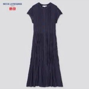 Uniqlo Ines de la Fressange Chiffon Pleated Dress